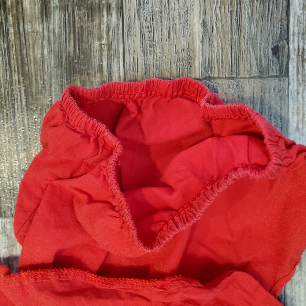 100- Ruffled Crop Top-Red (Size 2t) - Picture 10 of 10